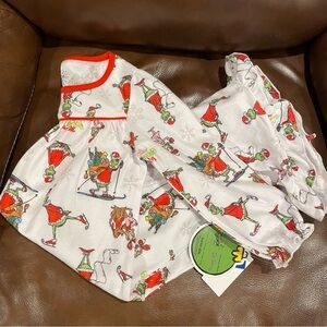 Dr. Seuss How The Grinch Stole Christmas Flannel Pajama Nightgown Size 4 NEW!!